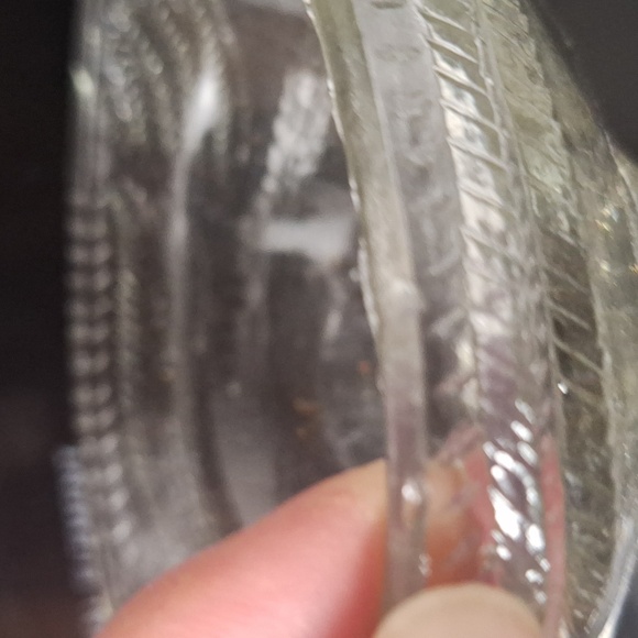 Vintage L.E. Smith Clear Glass Standing Rooster Candy Dish w/Lid Art Glass 8 1/2 - Picture 3 of 4